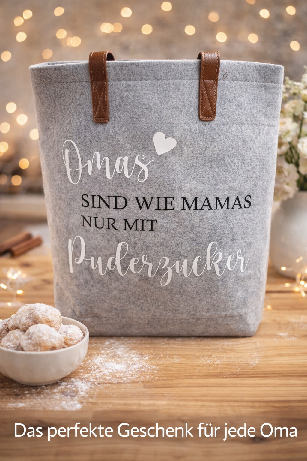 Tasche "Omas sind wie Mamas nur mit Puderzucker
